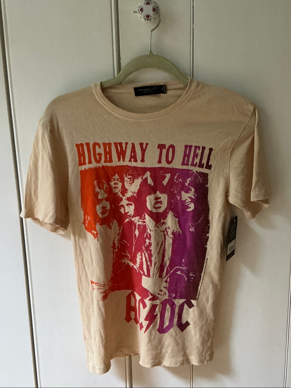 NWT Junk Food AC/DC Highway To Hell Gradient Graphic Tee XS